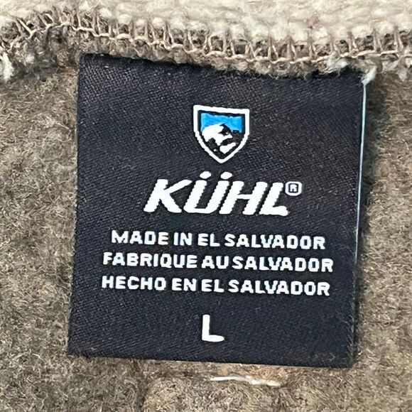 Kuhl Men’s Europa 1/4 Zip Fleece Pull On Tan Sweater Sz L - Picture 8 of 15